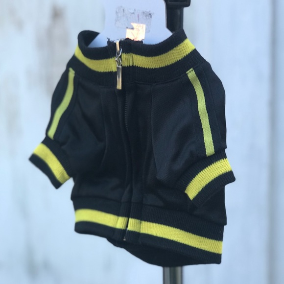 Playboy dog pet jacket sport coat black yellow - Picture 6 of 8